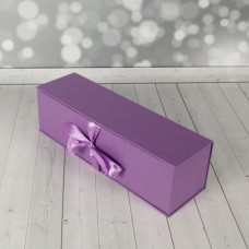 Коробка с откидной крышкой 33х9х9 (фиолетовая)
